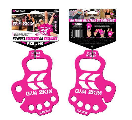 STKR Concepts' GYM Skins. Two of them, one laying face up and one laying face down on a white studio background.