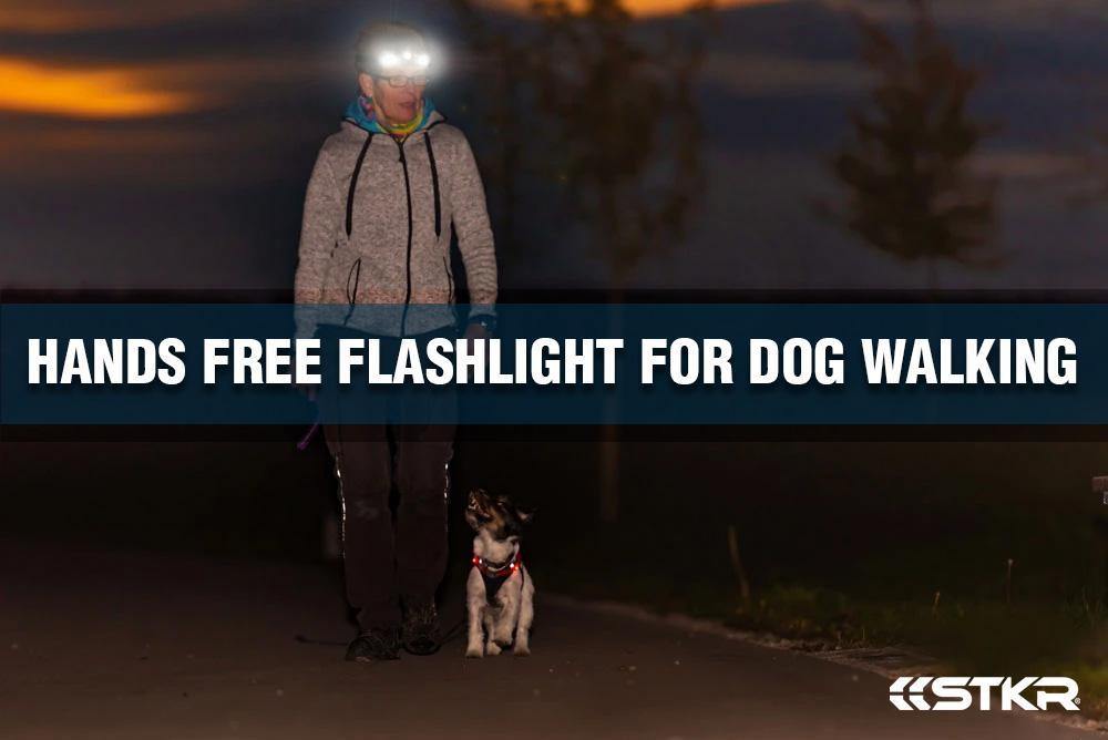 Hands Free Flashlight for Dog Walking STKR Concepts