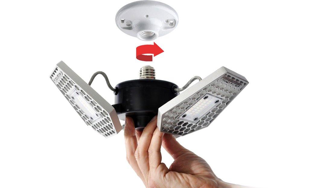 Shop Light That Screws Into Socket: Easy Install LED Workshop Lights STKR Concepts