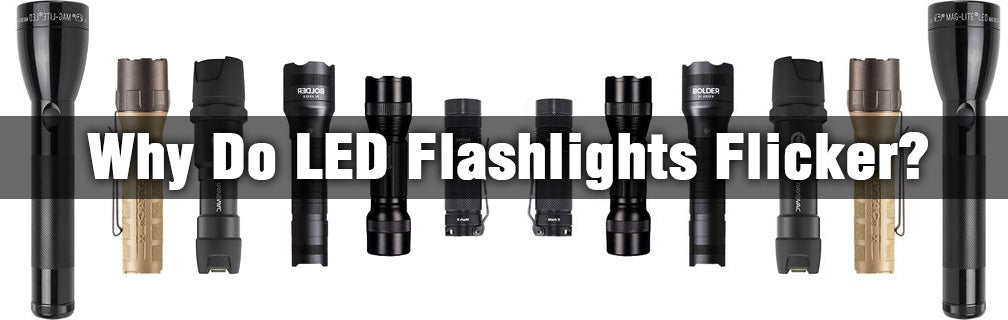 Why do LED flashlights flicker or blink?