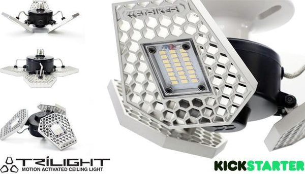 The TRiLIGHT - Motion Activated Ceiling Light | STKR Concepts