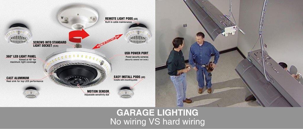 Garage Lighting That Doesn't Require Hardwiring - STKR Concepts