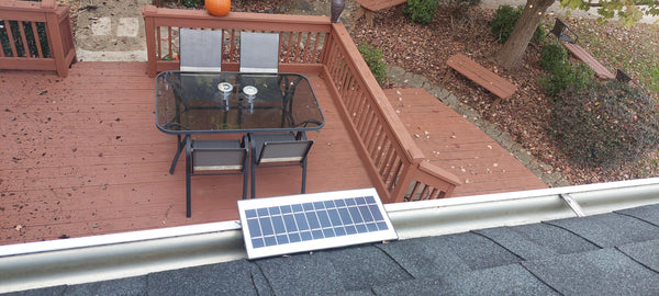 User Generated Content of the EZ Home Security Solar Gutter Flood Light
