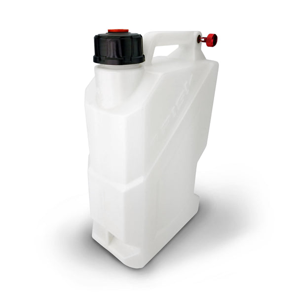 Risk Racing EZ5 3 Gallon Utility Jug posing in three quarter view against a white studio background