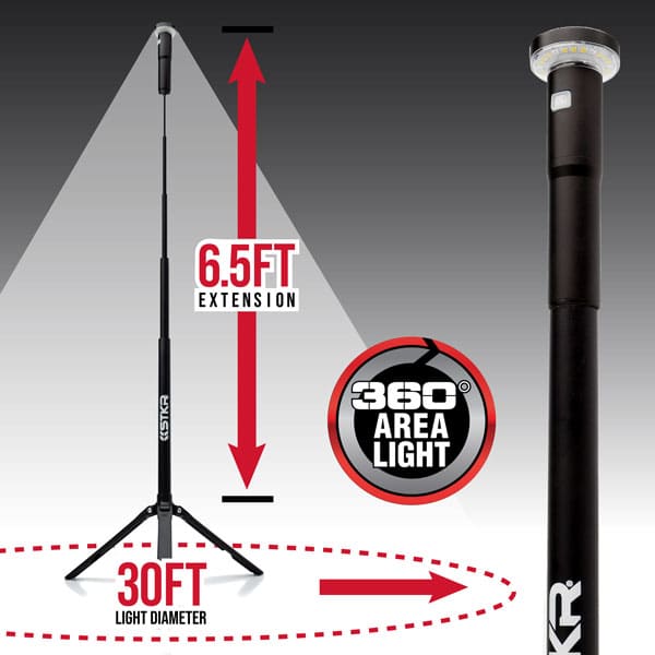 Infinity Telescoping Led STKR - FLi Telescoping Light - Rechargeable 6.5' Area Light – STKR Concepts