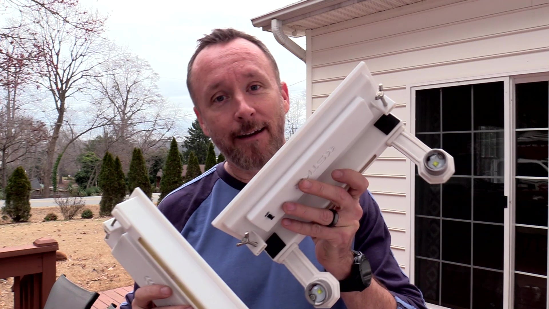 Sales video showing the features and benefits of our EZ Home Security Solar Gutter Lights