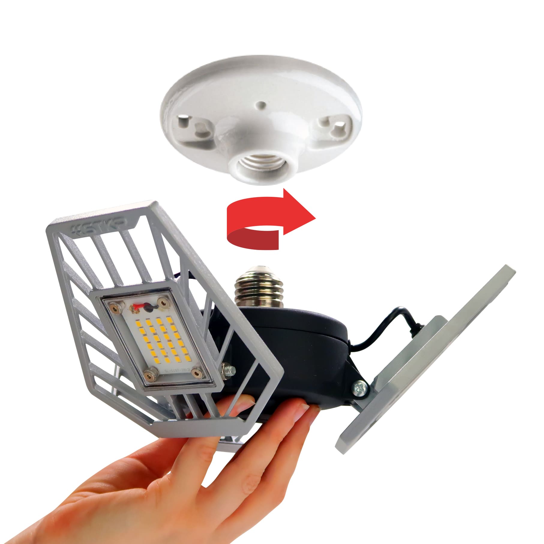 TRiLIGHT 2.0 Garage Ceiling Light | STKR – STKR Concepts