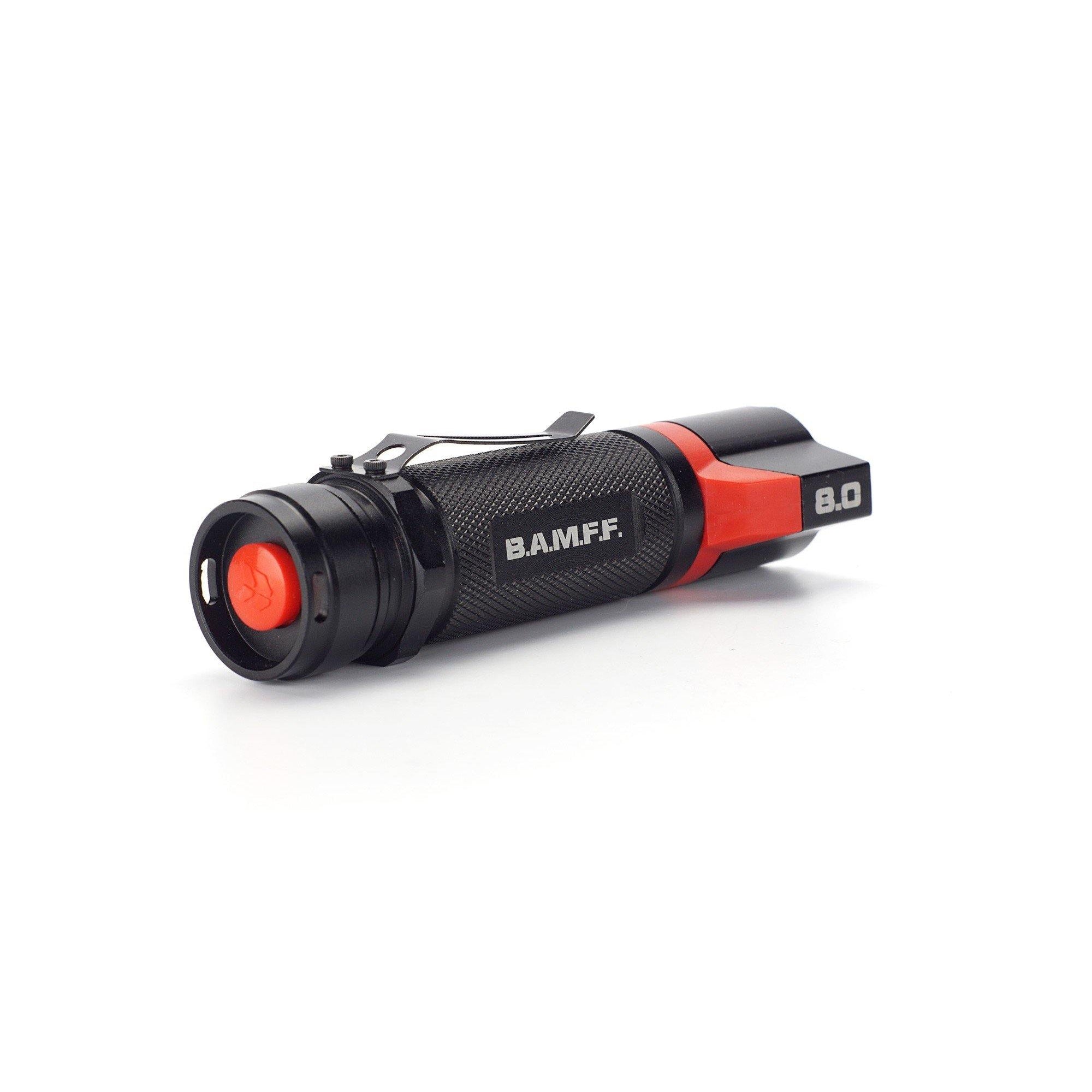 BAMFF 8.0 dual LED flashlight long distance and area lighting in one | STKR Concepts - striker flashlight