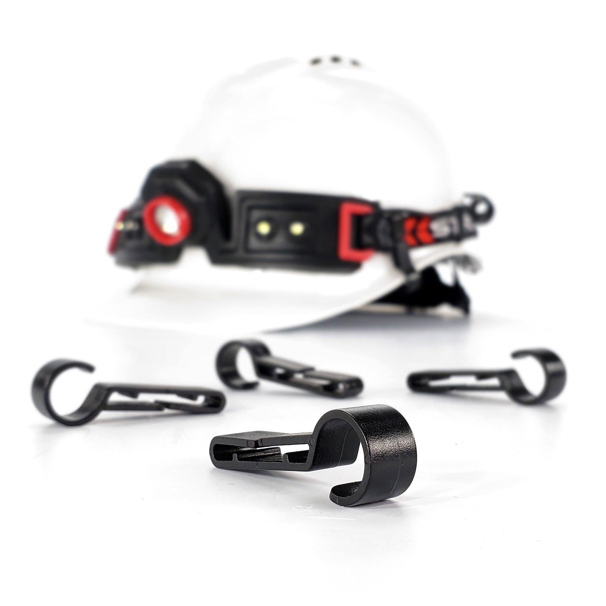 Headlamp Helmet Clips 4 pack - Mount Headlamp to helmets and hard hats | STKR Concepts - striker